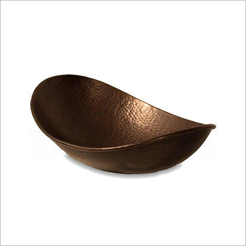 Metal Copper Oval Shape Wash Basin