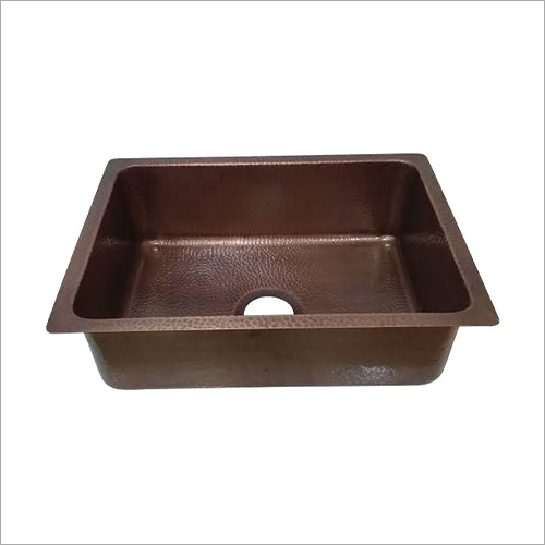 Copper Rectangular Kitchen Sink