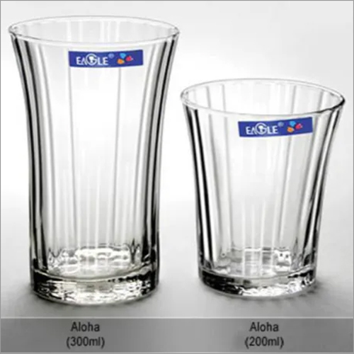 Transparent Aloha Glass Tumbler