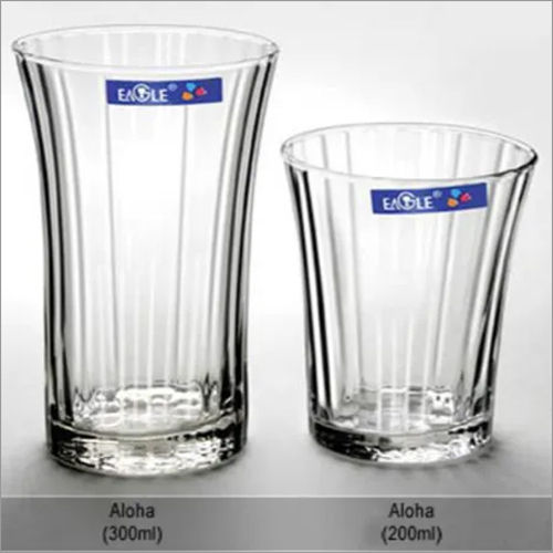 Transparent Aloha Glass Tumbler