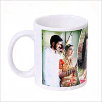 Printed Sublimation White Mug - Ceramic, Different Sizes, Round Shape | Customizable Logo For Personalized Gifting Needs