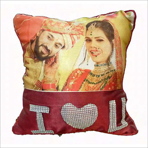 Sublimation I Love You Print Cushion