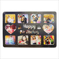 Sublimation Laser Cut Led Photo Frame - Solid Wood, Rectangle Shape, Brown Color | Customized Logo For Unique Personalization