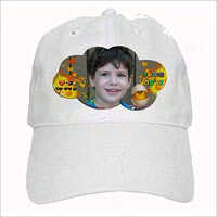 Personalized Sublimation Cap - Quality Material, Various Sizes, White Color | Customizable Logo, Round Shape, Ideal For Gifting