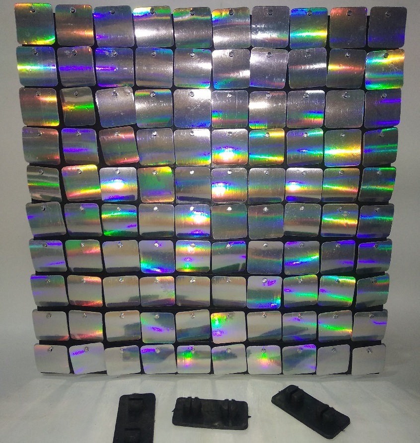 Architectural Sequins Panel Or Sequin Backdrop - Color: Silver