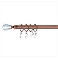 Brown Crystal Collection Designer Curtain Rods