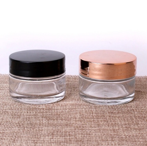 glass cosmetic jar