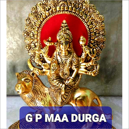 Gold Plated Maa Durga Statue