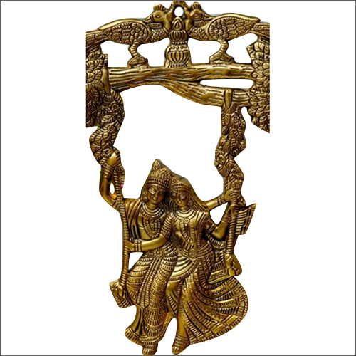 Gold Plated Gopi Krishna With Jhoola
