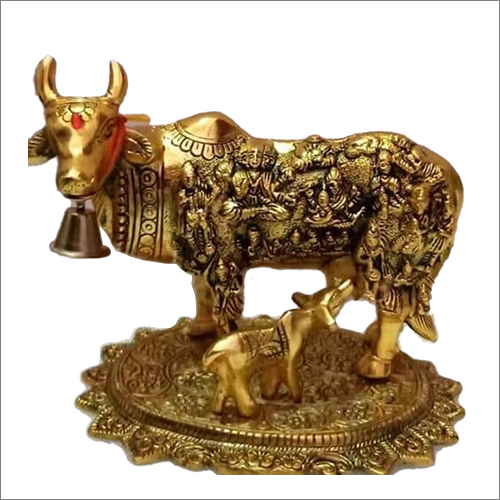 Gold Plated Kamdhenu Cow