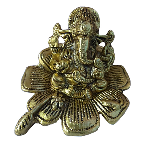 Gold Plated Standing Ganesha