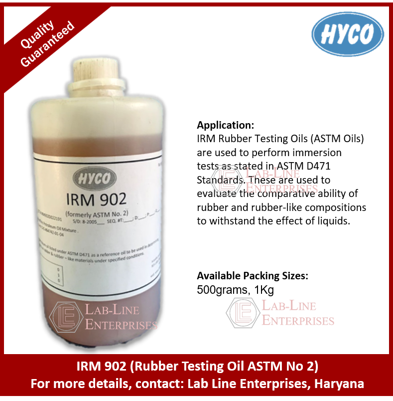 IRM Rubber testing Oils ASTM Oil D471