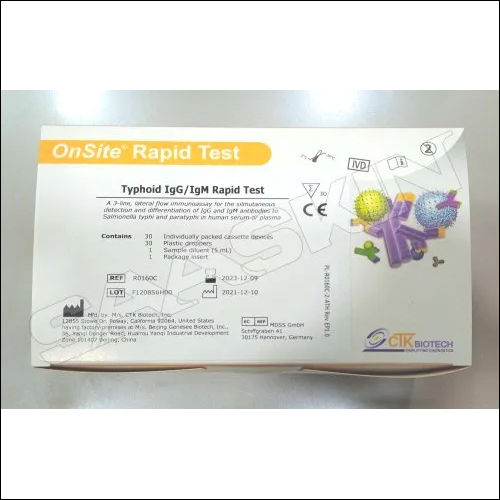 OnSite Typhoid IgG IgM Rapid Test