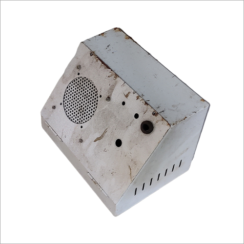 White Mild Steel Railway Speaker Box