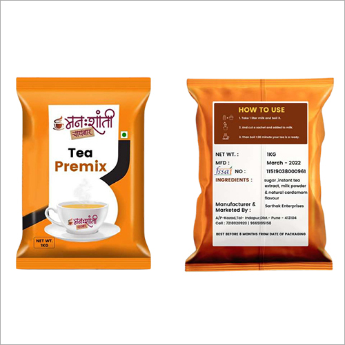 1 Kg Tea Premix - Dried Form, 1000 Grams | No Sugar, Strong Taste, Moisture Nil, Energy-Boosting Premix for Instant Preparation
