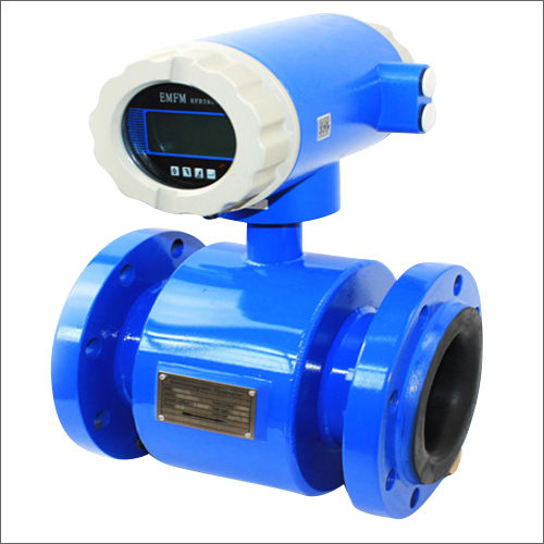 Blue-white Digital Electromagnetic Flow Meter