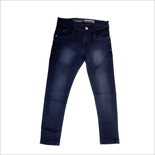 Men Navy Blue Denim Jeans