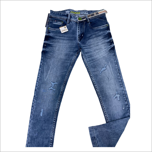 Blue Mens Designer Denim Jeans