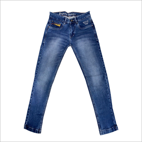 Men Slim Fit Plain Denim Jeans