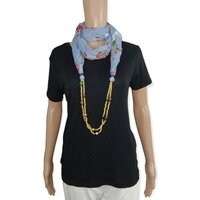 Neck Printed Fancy Scarves - Color: As Per Pic