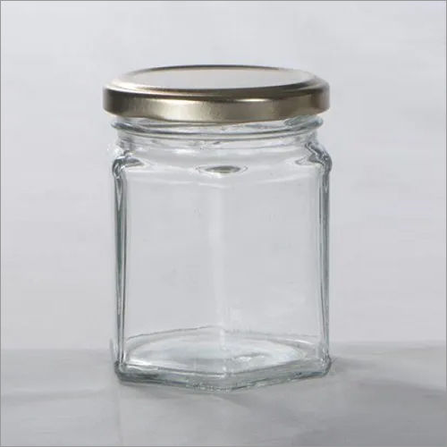 200 Ml Hexagon Glass Jar