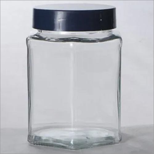 750 Ml Hexagonal Glass Jar