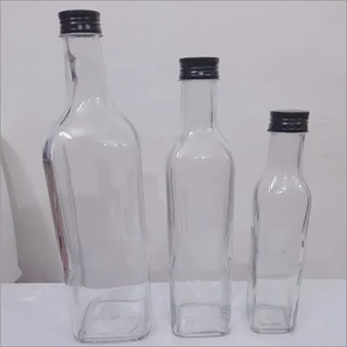 Transparent Olive Oil Glass Bottle