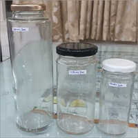 Transparent Bamboo Glass Jar