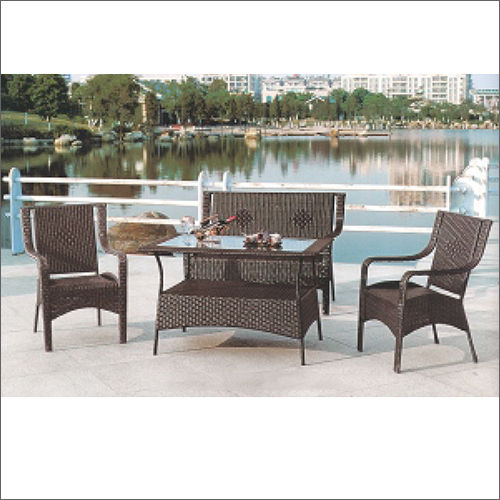 Outdoor 3 Seater Wicker Sofa Set