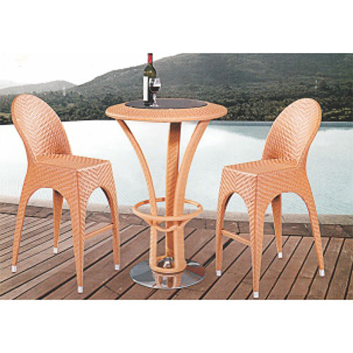 Outdoor 2 Seater Wicker Bar Set