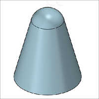 Ceramic Fiber Tap Out Cone - Color: Gray