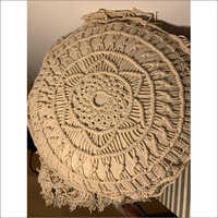 100% Cotton Handmade Round Cushion Cover