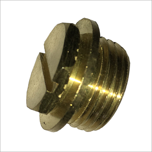 Brass Drain Plug - Iron Material, Different Sizes, Copper Color | Submersible Application, High Quality for Industrial Usage
