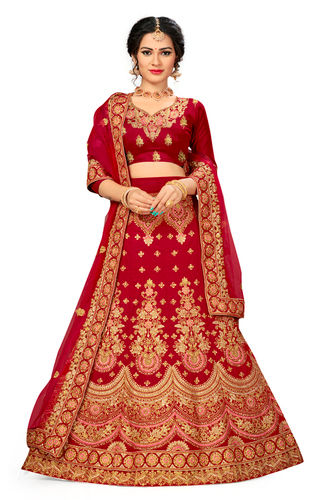 Red Bridal Lehenga Choli