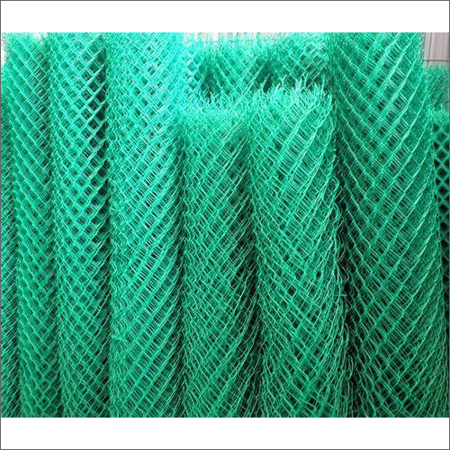 PVC Coated GI Chain Link Mesh Fence - Steel Material Industrial Size Various Styles | Ideal for Secure Enclosure in Diverse Environments