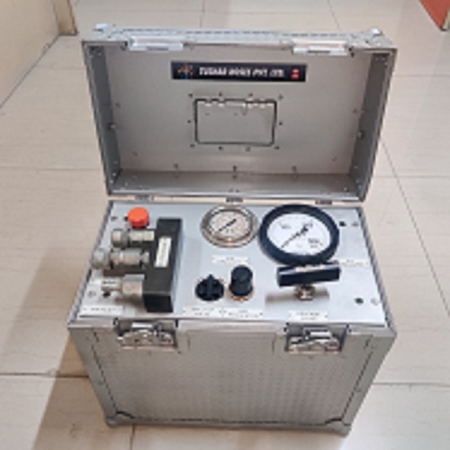 Electric Power Pack Pump - Metal Construction, Silver Finish | Ideal for Industrial Applications