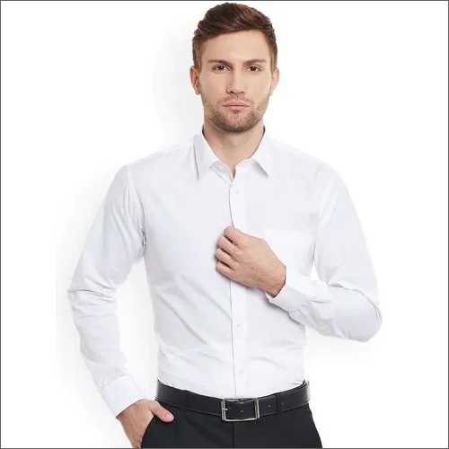 Men White Formal Shirts Age Group: Adult