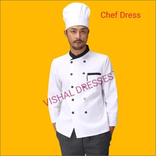 Mens Chef Coat Tazur Cap By VISHAL DRESSES
