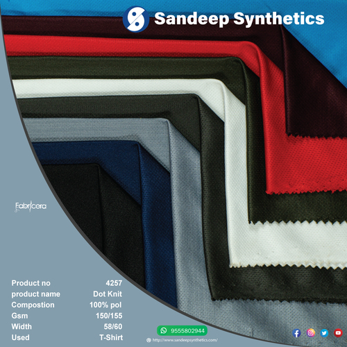 Polyester Dot Knit Fabric