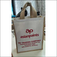 White Jute Canvas Bag For Paint Company