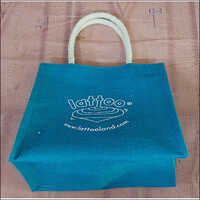 Blue Customized Small Jute Bag