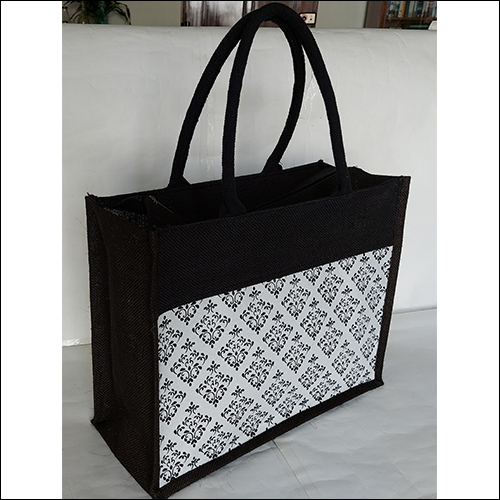 Printed Canvas Jute Bag