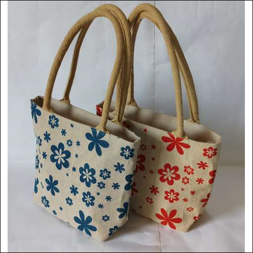Blue & Red Flower Print Juco Tiffin Bag