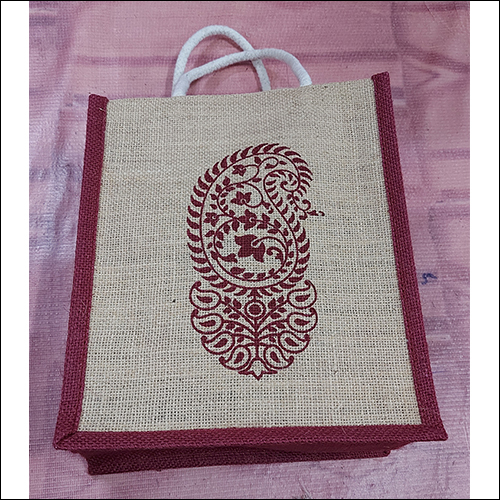 Kalka Print Jute Bag