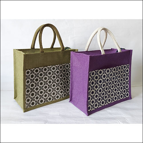 Brown & Purple Utility Jute Bag With Pocket at Best Price in Kolkata ...