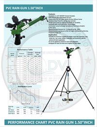 1.50 INCH PVC RAIN GUN WITH 12 FT HEIGHT