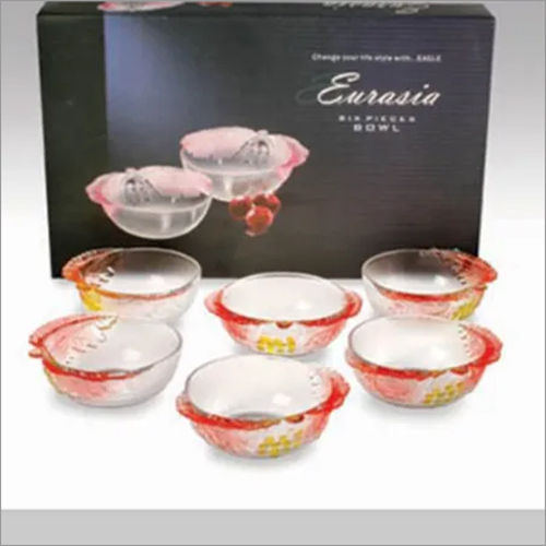 Transparent 6 Pcs Glass Bowl Set