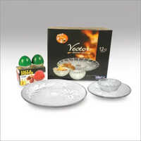 Transparent Glass Dinner Set
