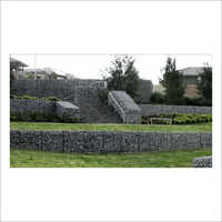 Jumbo Pvc Gabion Wall Net - Color: Silver