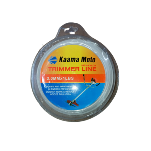 KM - TRIMMER LINE 3.5MM 50MTR SQUARE WHITE